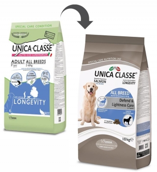 Сухой корм Unica Classe Adult All Breeds Longevity для взрослых и пожилых собак всех пород (Лосось)